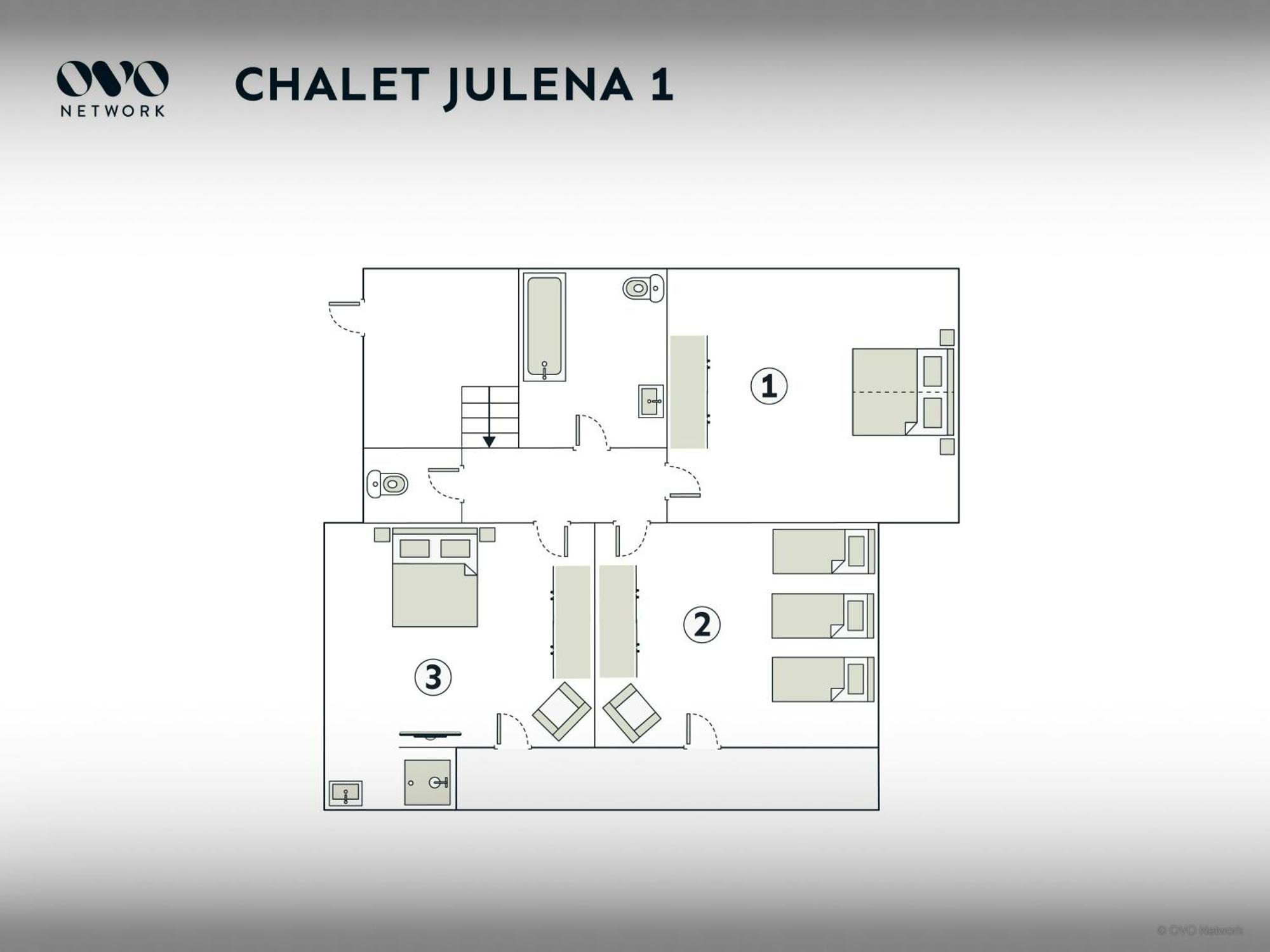 Chalet Julena - Ovo Network โธนส์ ภายนอก รูปภาพ